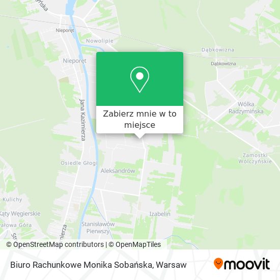 Mapa Biuro Rachunkowe Monika Sobańska