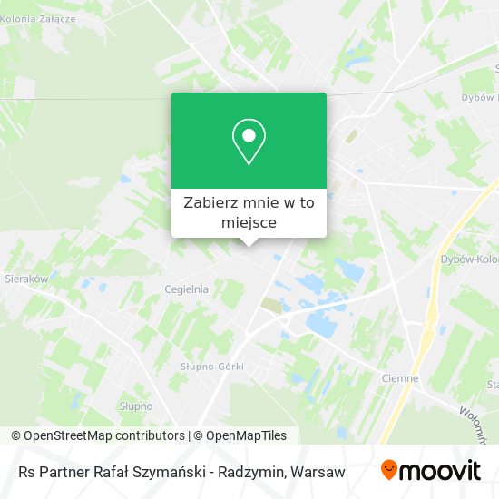 Mapa Rs Partner Rafał Szymański - Radzymin