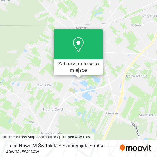 Mapa Trans Nowa M Świtalski S Szubierajski Spółka Jawna