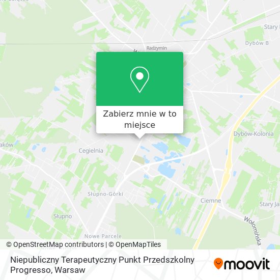 Mapa Niepubliczny Terapeutyczny Punkt Przedszkolny Progresso