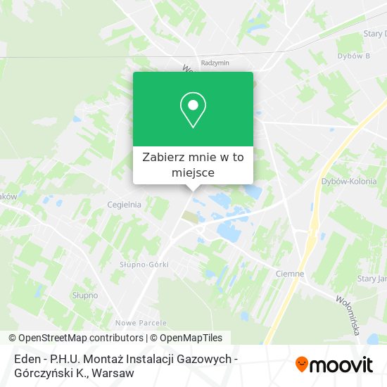 Mapa Eden - P.H.U. Montaż Instalacji Gazowych - Górczyński K.