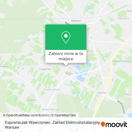 Mapa Gajowniczek Wawrzyniec. Zakład Elektroinstalacyjny