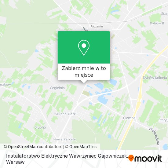 Mapa Instalatorstwo Elektryczne Wawrzyniec Gajowniczek