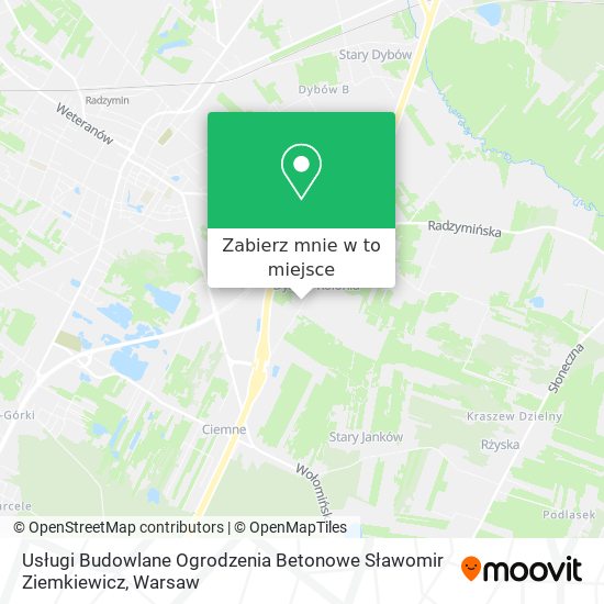 Mapa Usługi Budowlane Ogrodzenia Betonowe Sławomir Ziemkiewicz