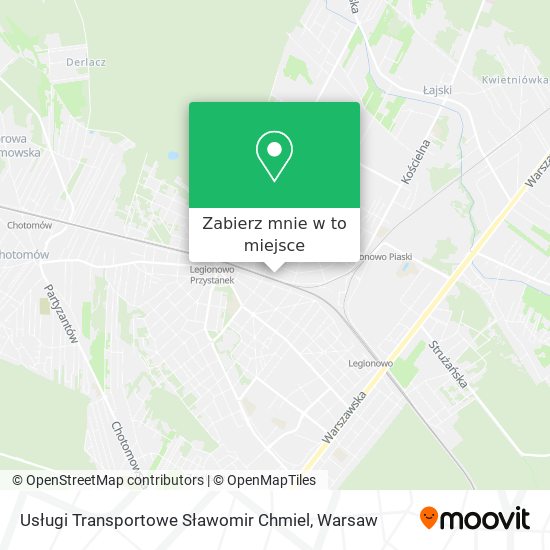 Mapa Usługi Transportowe Sławomir Chmiel