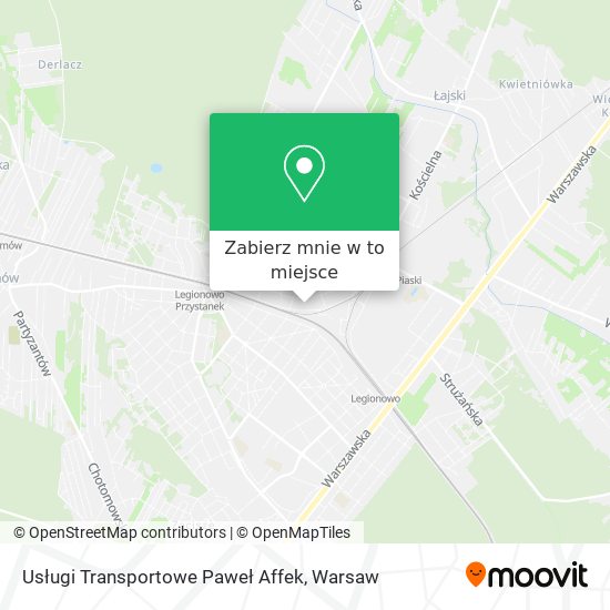 Mapa Usługi Transportowe Paweł Affek