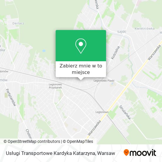 Mapa Usługi Transportowe Kardyka Katarzyna