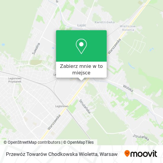 Mapa Przewóz Towarów Chodkowska Wioletta