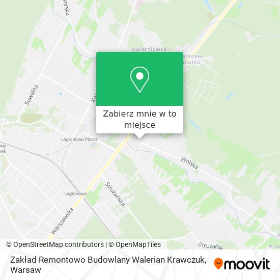 Mapa Zakład Remontowo Budowlany Walerian Krawczuk