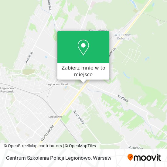 Mapa Centrum Szkolenia Policji Legionowo