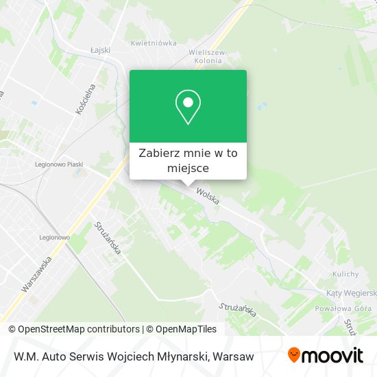 Mapa W.M. Auto Serwis Wojciech Młynarski