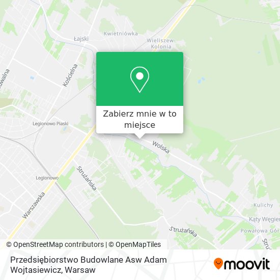 Mapa Przedsiębiorstwo Budowlane Asw Adam Wojtasiewicz