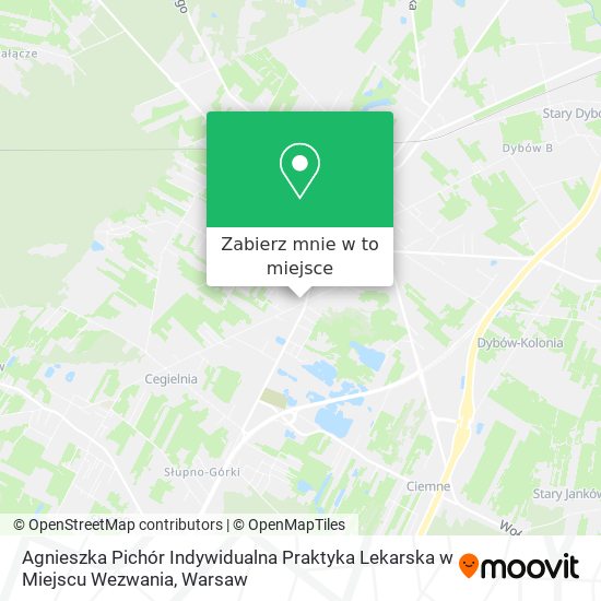 Mapa Agnieszka Pichór Indywidualna Praktyka Lekarska w Miejscu Wezwania