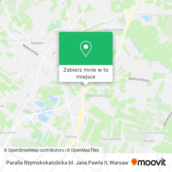 Mapa Parafia Rzymskokatolicka bł. Jana Pawła II