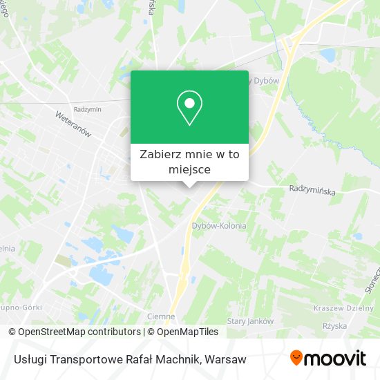 Mapa Usługi Transportowe Rafał Machnik