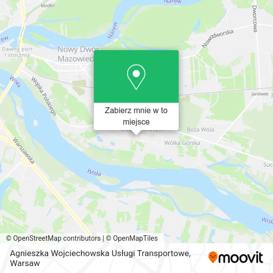 Mapa Agnieszka Wojciechowska Usługi Transportowe