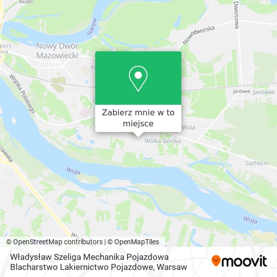 Mapa Władysław Szeliga Mechanika Pojazdowa Blacharstwo Lakiernictwo Pojazdowe