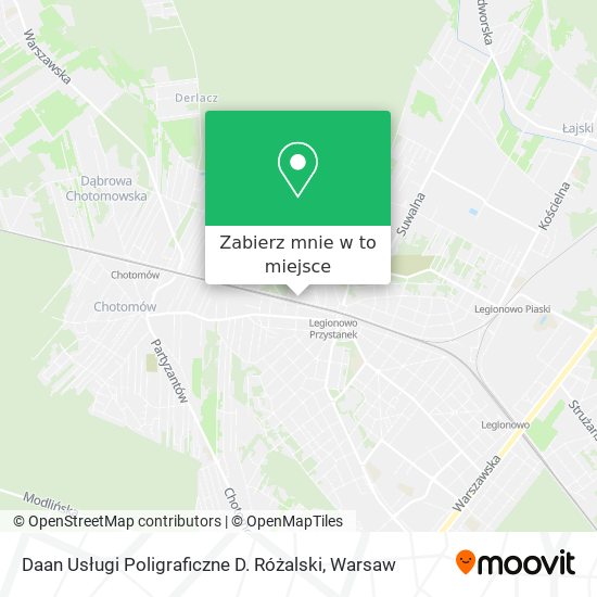 Mapa Daan Usługi Poligraficzne D. Różalski