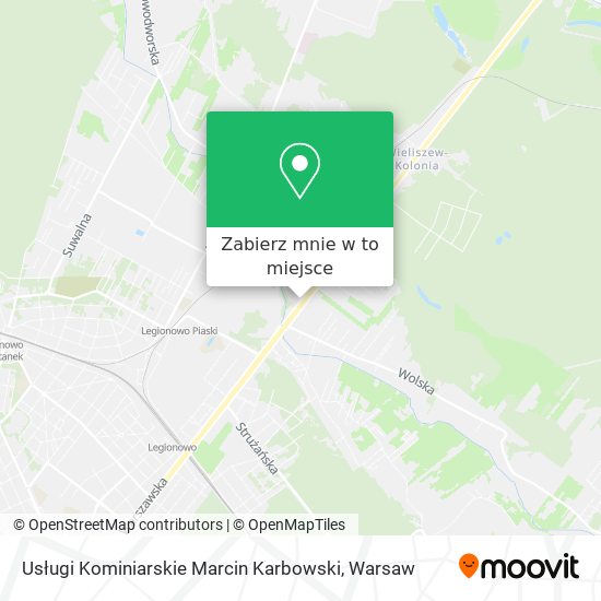 Mapa Usługi Kominiarskie Marcin Karbowski