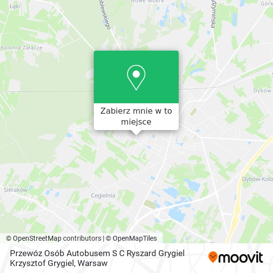 Mapa Przewóz Osób Autobusem S C Ryszard Grygiel Krzysztof Grygiel