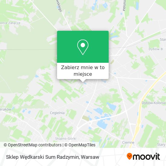 Mapa Sklep Wędkarski Sum Radzymin