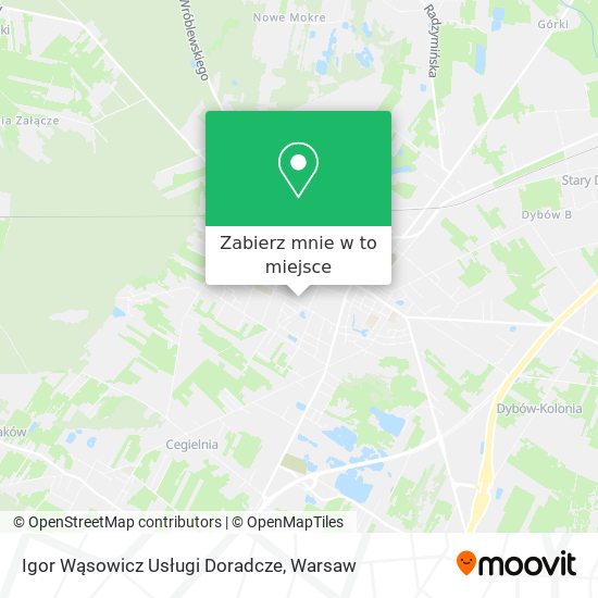 Mapa Igor Wąsowicz Usługi Doradcze