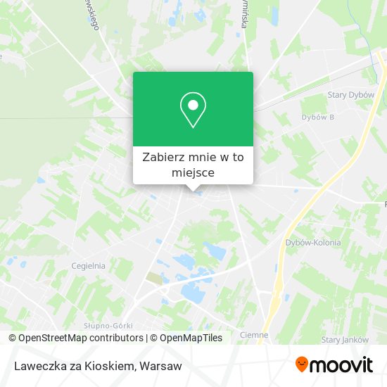 Mapa Laweczka za Kioskiem