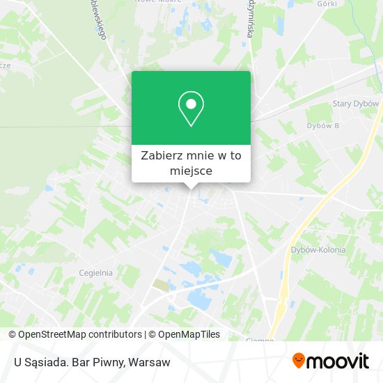 Mapa U Sąsiada. Bar Piwny