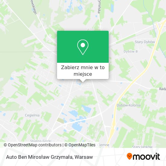 Mapa Auto Ben Mirosław Grzymała