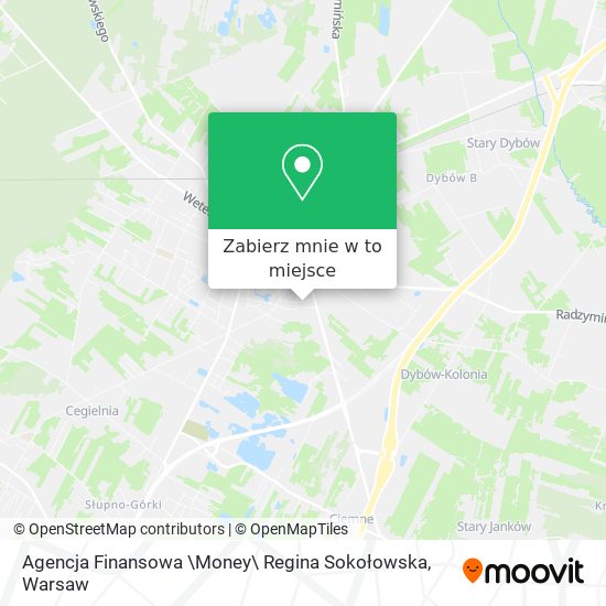 Mapa Agencja Finansowa \Money\ Regina Sokołowska