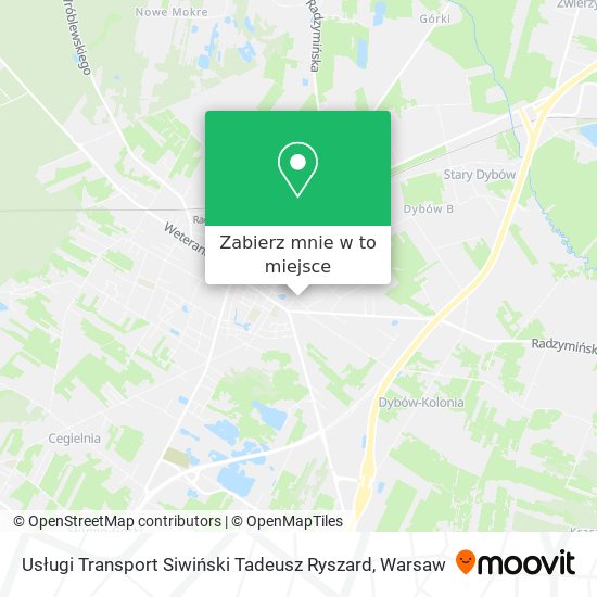 Mapa Usługi Transport Siwiński Tadeusz Ryszard