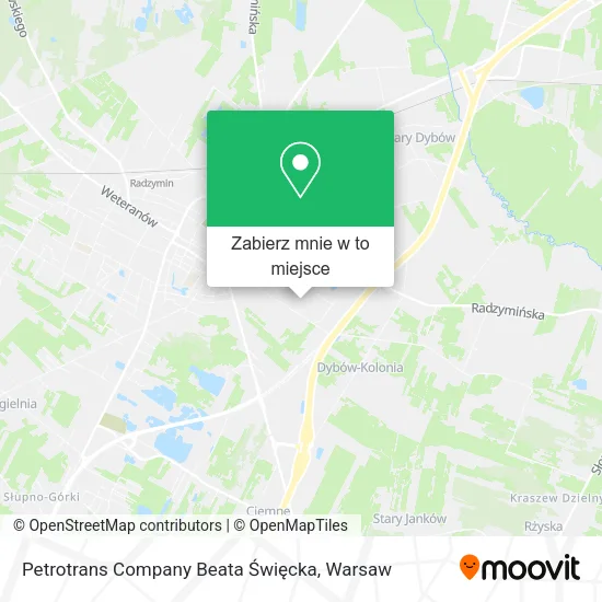 Mapa Petrotrans Company Beata Święcka