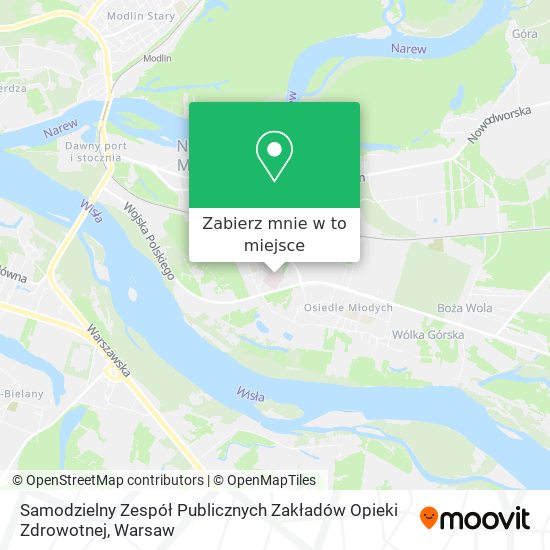 Mapa Samodzielny Zespół Publicznych Zakładów Opieki Zdrowotnej