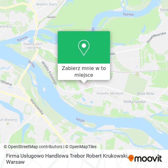 Mapa Firma Usługowo Handlowa Trebor Robert Krukowski