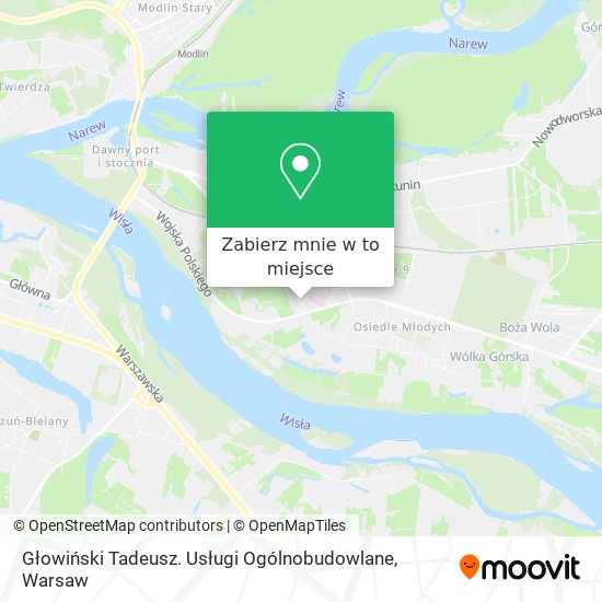 Mapa Głowiński Tadeusz. Usługi Ogólnobudowlane