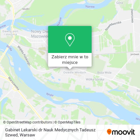 Mapa Gabinet Lekarski dr Nauk Medycznych Tadeusz Szwed