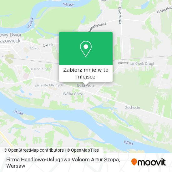 Mapa Firma Handlowo-Usługowa Valcom Artur Szopa