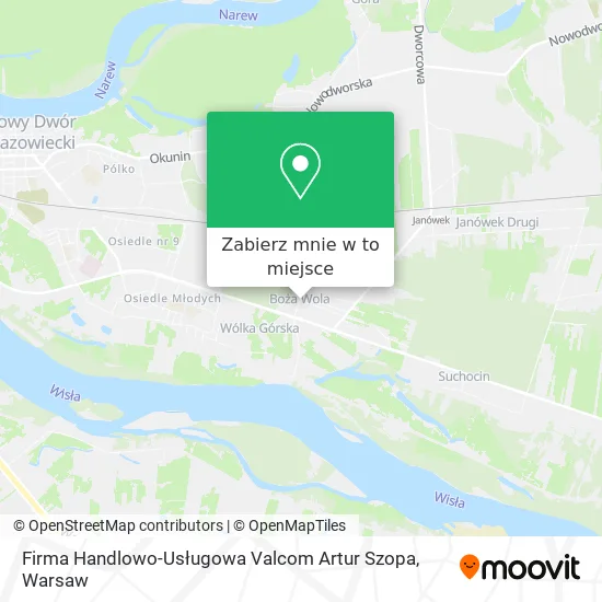 Mapa Firma Handlowo-Usługowa Valcom Artur Szopa
