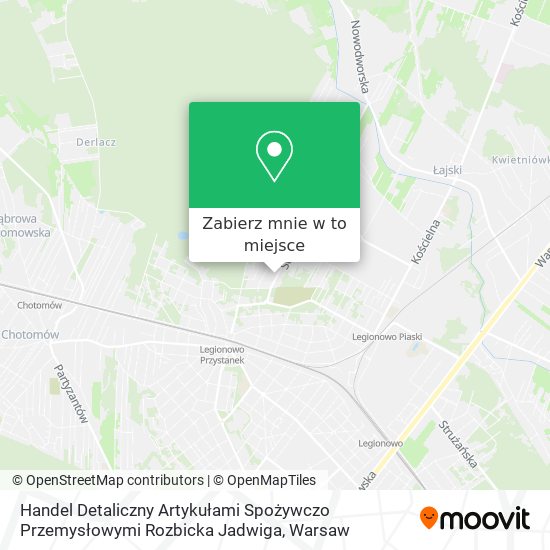 Mapa Handel Detaliczny Artykułami Spożywczo Przemysłowymi Rozbicka Jadwiga