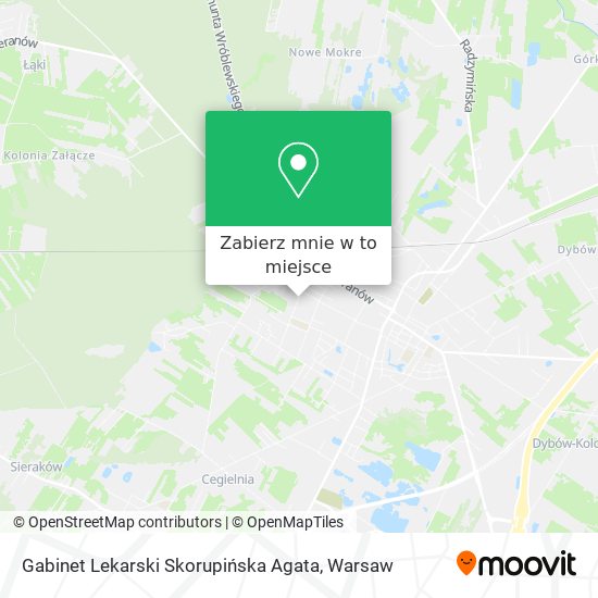 Mapa Gabinet Lekarski Skorupińska Agata