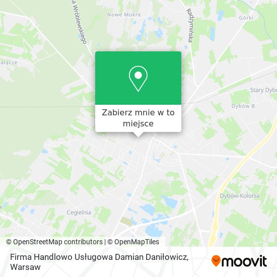 Mapa Firma Handlowo Usługowa Damian Daniłowicz