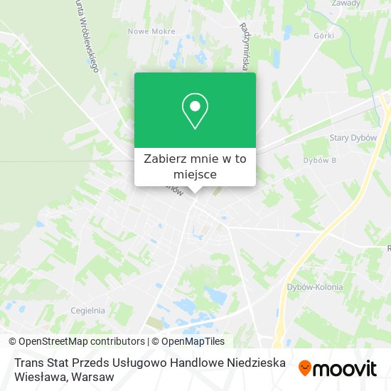 Mapa Trans Stat Przeds Usługowo Handlowe Niedzieska Wiesława