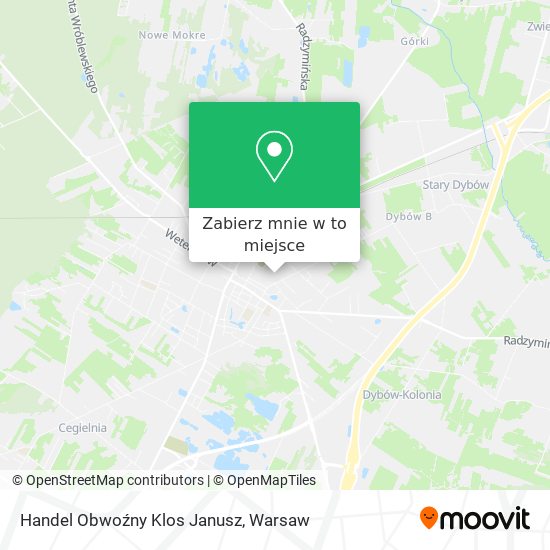 Mapa Handel Obwoźny Klos Janusz