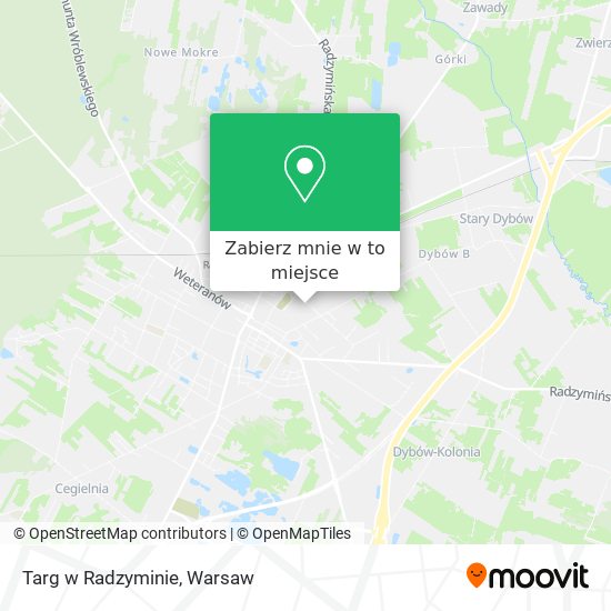 Mapa Targ w Radzyminie