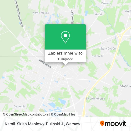 Mapa Kamil. Sklep Meblowy. Duliński J.