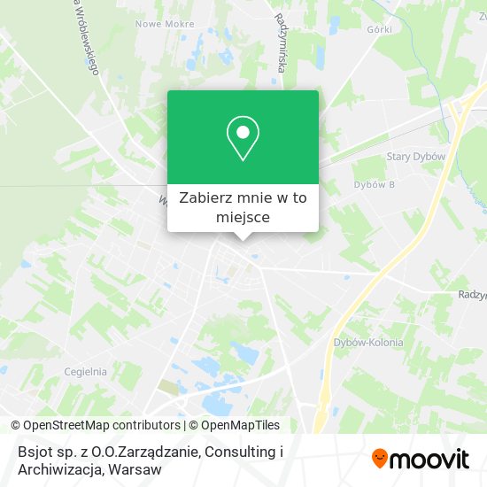 Mapa Bsjot sp. z O.O.Zarządzanie, Consulting i Archiwizacja