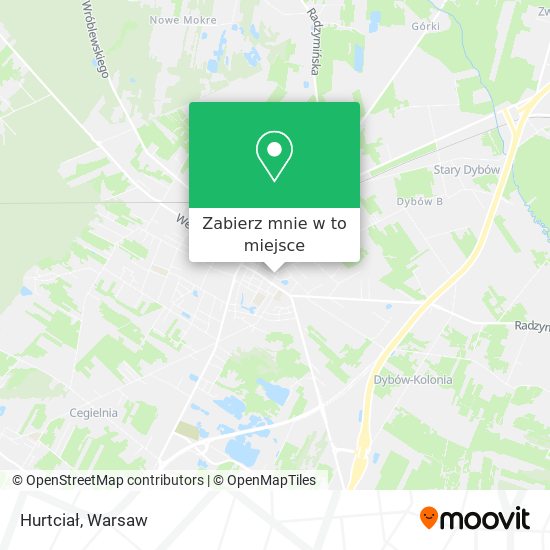 Mapa Hurtciał