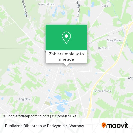 Mapa Publiczna Biblioteka w Radzyminie