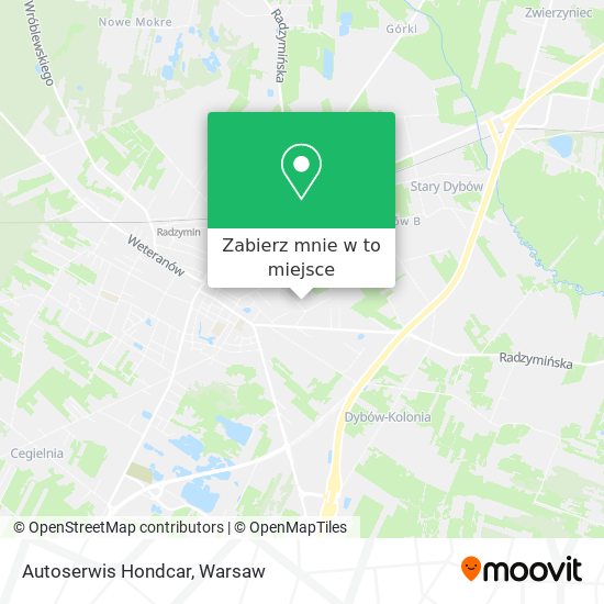 Mapa Autoserwis Hondcar