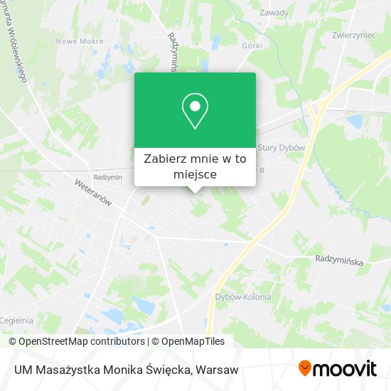 Mapa UM Masażystka Monika Święcka